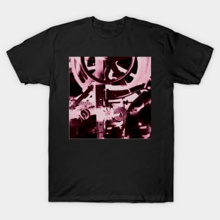 Moody Industrial Cog Wheels Steampunk Machine T-Shirt